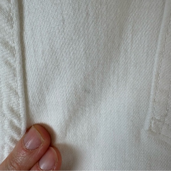 MOTHER The Hustler Ankle Fray Jeans White Size 30 - Picture 7 of 13